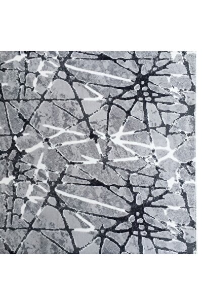 OEM Grey and Black Non-Slip Rug, Abstract, Polyester, 60 x 240 cm