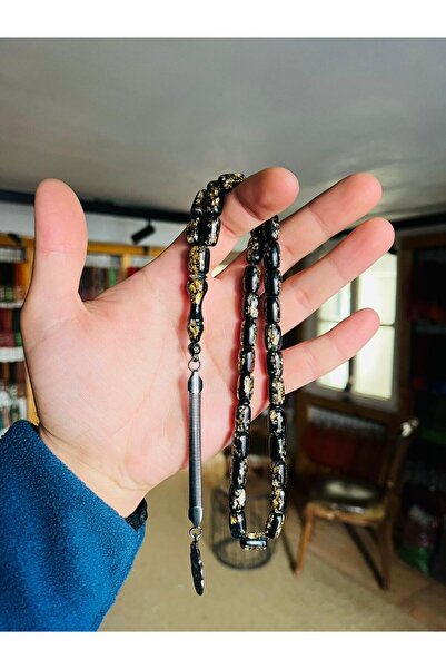 TTS TÜRK TESBİH SANATI Gold Particle Rosary, Gold Leaf Rosary