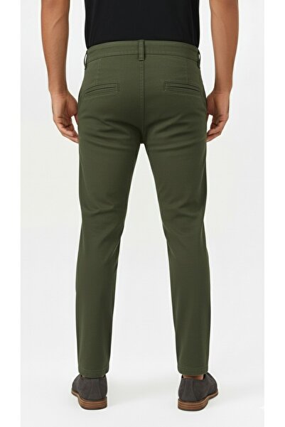 STITCH by MH Old-Money Comfort-Fit Chino Pant-Olive