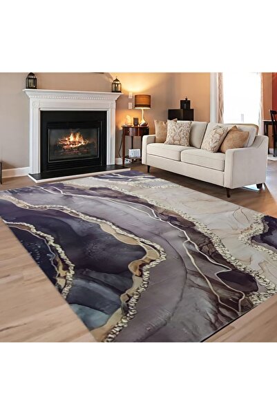 DERAS TEAM Living Room Digital Print Carpet