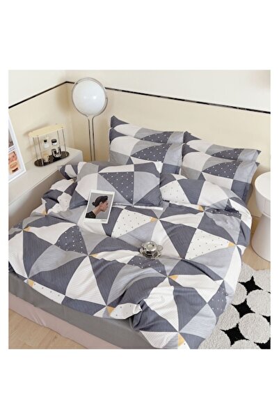 MHR Double Bed Linen Set, Finet, 6 Pieces, Multicolor (H101)