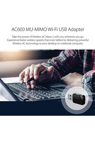 D-Link DWA-171 AC600 USB WiFi Adapter (Dual Band) - Black