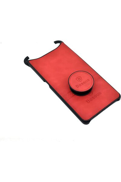 Generic Leather Case with Stand for Samsung Galaxy A80 and A90 (Red) -