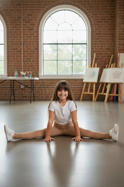 Dolce Destino Girl's Tights - Mocha Cotton Stretch Fabric Transitional Long Children's Tights