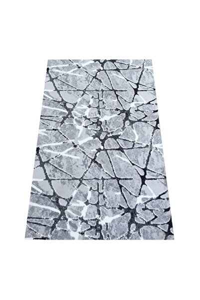 OEM Grey and Black Non-Slip Rug, Abstract, Polyester, 60 x 240 cm