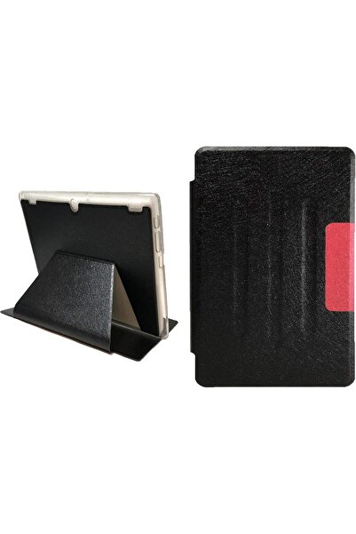 Other PU leather folio case and stand for Lenovo Tab 2 A10-30 10.1" (Black & Red)