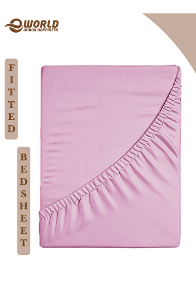 Eworld Single Size Microfiber Fitted Bedsheet, Deep Pocket, Breathable & Washable