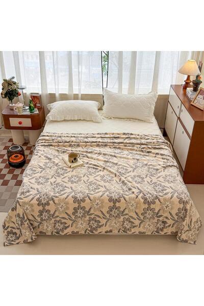 Truva Grup Cocolino Fluffy Blanket "Floral Whisper" - 200x230 cm