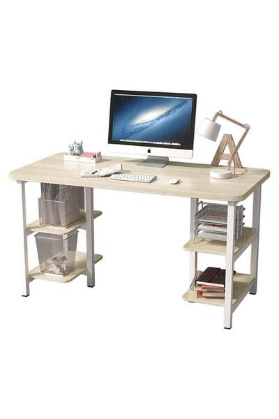 AGD مكتب دراسة متعدد الأغراض مع رف تخزين ورف كتب