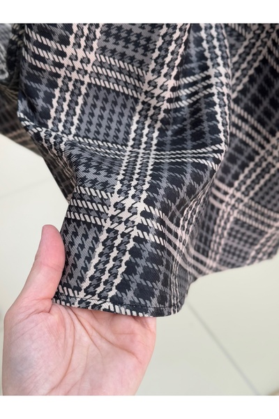 MİHRA STORE Φούστα με σχέδιο Filisia-GS6448 Μαύρη