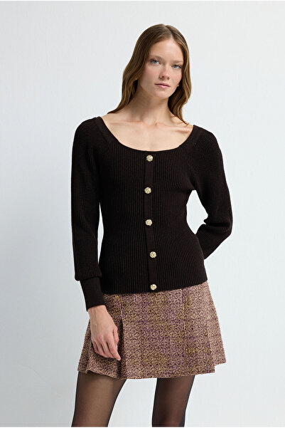 adL Simli Triko Hırka