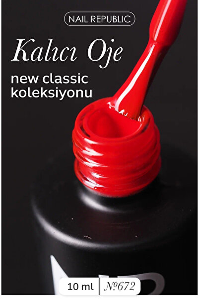 Nail Republic Kalıcı Oje Classic Colors 672 Kırmızı – Zarif Tırnaklar İçin Uz...