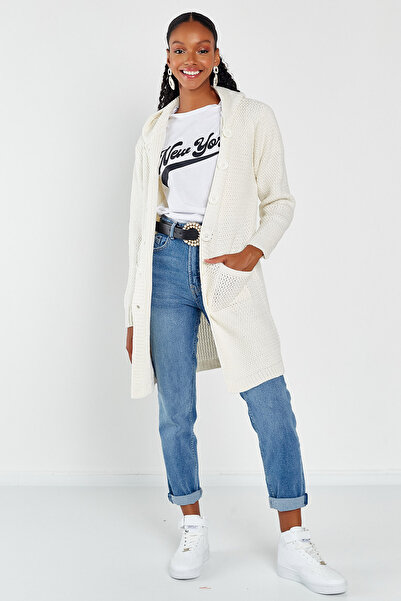 Hopoi Women's Hooded Knitwear Cardigan