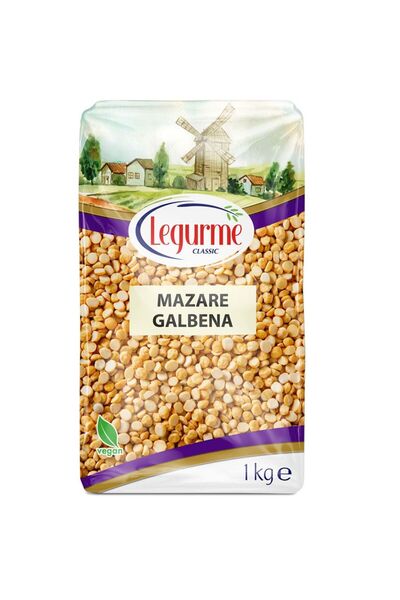 Legurme Mazăre galbenă 1kg x3