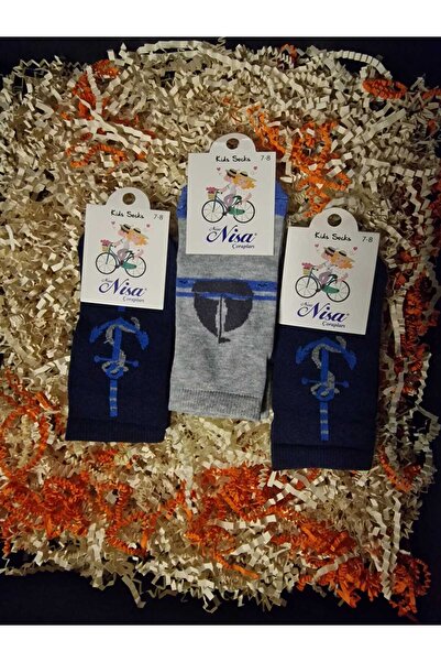 LİA Underwear Patterned Children's Socks 3-Piece