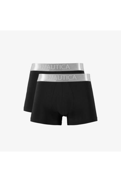 Nautica Men's Black 2-pack Boxer