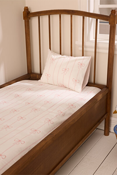 Atelier Babbi Children's Bed Sheet Set - Ribbon / Pink