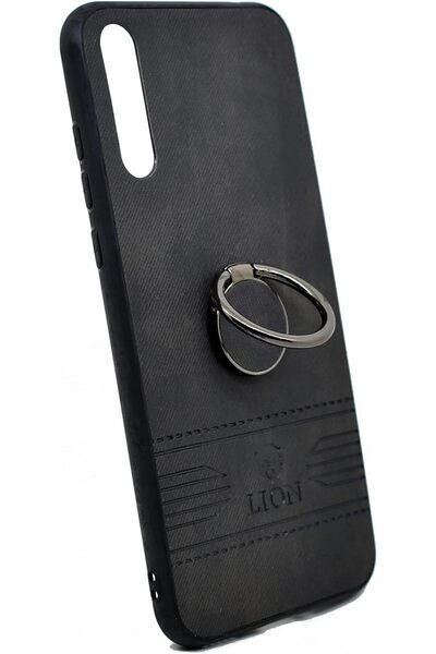 Generic Synthetic Leather Case for Huawei Y8p - Black