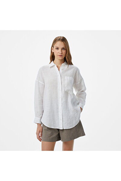 Nautica Kadın Beyaz Regular Fit Gömlek