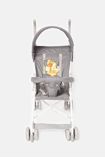 REDTAG عربة أطفال رمادية على شكل زرافة مع مظلة دائرية