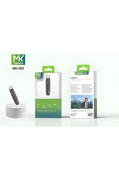 MAKETOP MK-202 Wireless Single Earbuds with Bluetooth Technology, Long Battery Life, and Bluetooth 5.3, Black