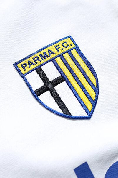 Superfly Retro Parma F.C. 1990 White Short Sleeve Football Jersey