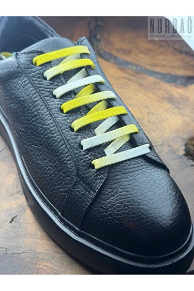 NURBAĞ DOKUMA Yellow and White Patterned 120 cm Tie