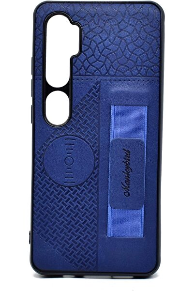 Generic Leather Case with Stand for Xiaomi Mi Note 10 Pro and Mi Note 10 Lite - Blue (Simple PU Leather)