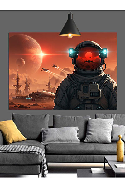 KanvasSepeti Astronaut i u svemiru Visokokvalitetna uljana slika Teksturirano...
