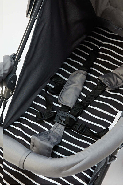 REDTAG Grey Zebra Baby Stroller