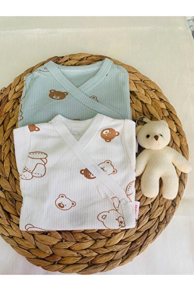 Nayinom Z&M %100 PAMUK ERKEK BEBEK KURUVAZE KENDİNDEN ELDİVENLİ YENİDOĞAN-1M ...