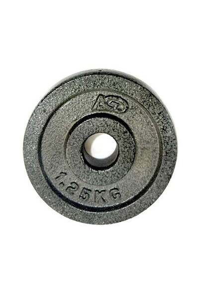 AGD Single Dumbbell Disc 1.25kg Weight Lifting Plate Gym Black