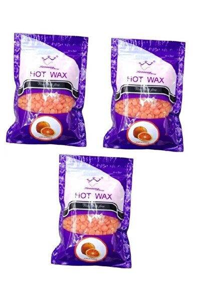 Konsung Beauty شمع ساخن برتقالي 100 جرام / 3 قطع