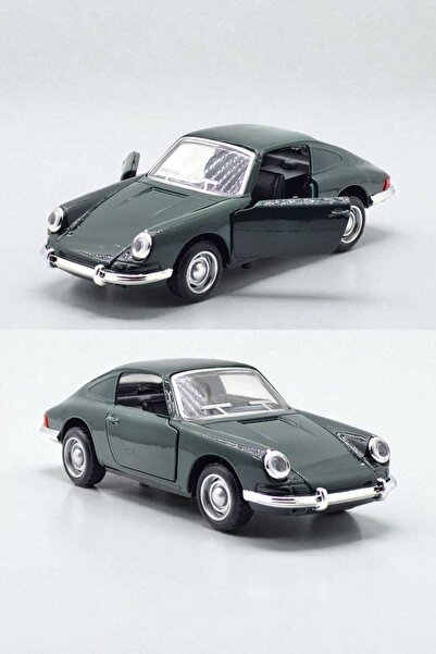 Fidan oyuncak Klasik Porsche 911 Çek Bırak Metal Araba – Açılır Kapı ( Koyu Y...
