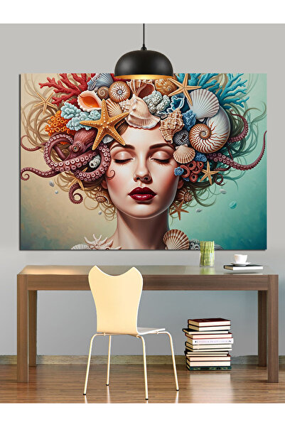 KanvasSepeti Lumea Mării Pictură în ulei de înaltă calitate texturat Canvas C...