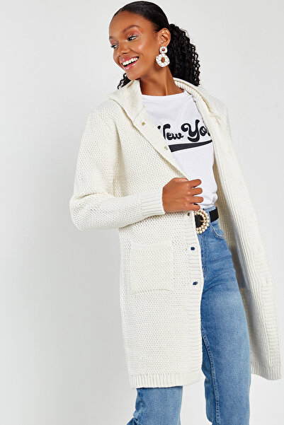 Hopoi Women's Hooded Knitwear Cardigan