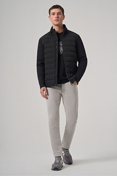 Morven Men's Black Polyamide Short Quilted Jacket