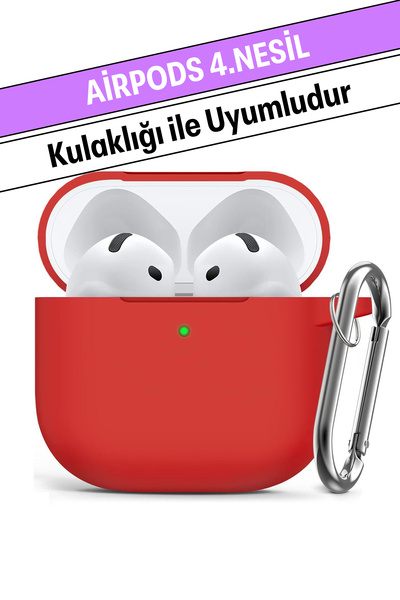 WANNACASE Premium Quality Velvet Silicone Earphone Case with Shock-Absorbing Hook Compatible with AirPods 4Th Generation