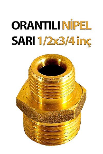 Trendhouse Niplu cu racord galben 1/2 X 3/4 inch