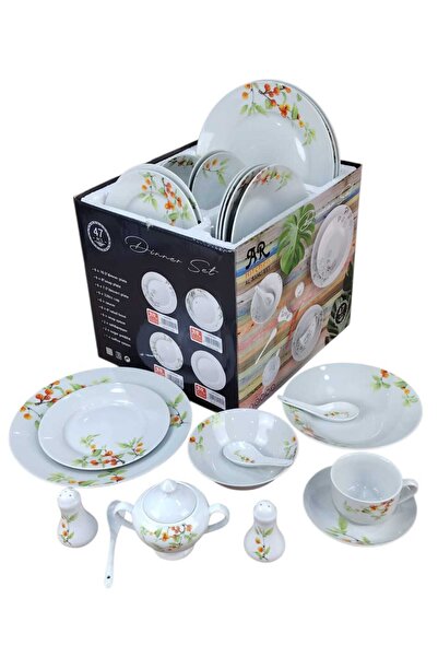Dania ✨ Luxurious dinnerware set for 6 people – 47 pieces that add a touch of luxury to your table ✨