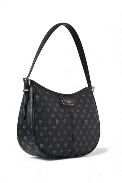 Pierre Cardin Monogram Black Women's Handbag 05Pc25K10343-Mn