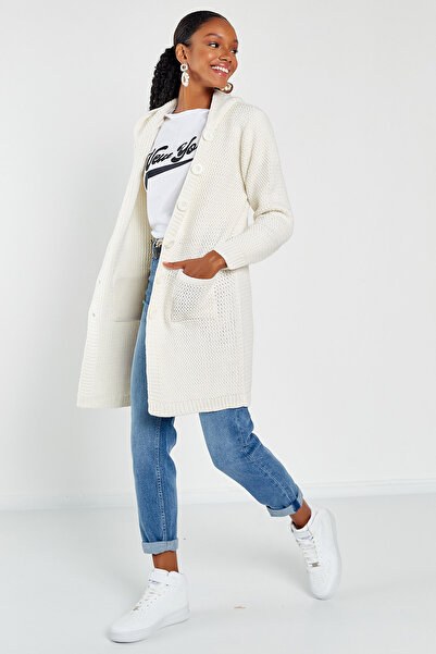 Hopoi Women's Hooded Knitwear Cardigan