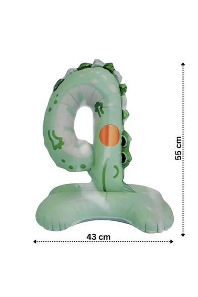 ERMA Smart Foil number balloon (animal prints), number 4, 55x43 cm