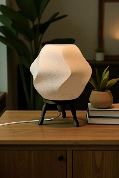 decory Jara Pinterest Style Cozy Lampshade Table Lamp, Stylish Simple Table Lamp (Bioplastic) E27