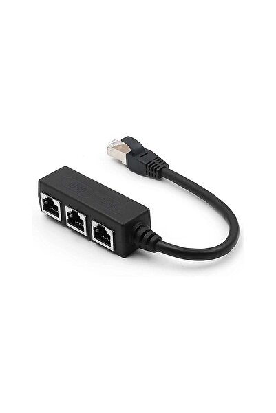 Generic RJ45 1 Male to 3 Female LAN Ethernet Splitter Adapter Cable Cat5/Cat5e/Cat6/Cat7