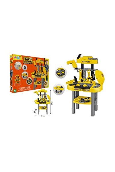 GLOBO Banc de lucru cu scule pentru copii, accesorii, unelte incluse, 25 pies...