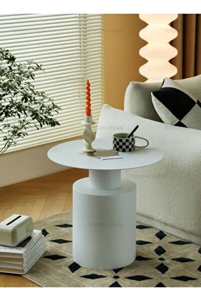 C&C Home Nordic Style Modern Minimalist Round Living Room Bedside Table