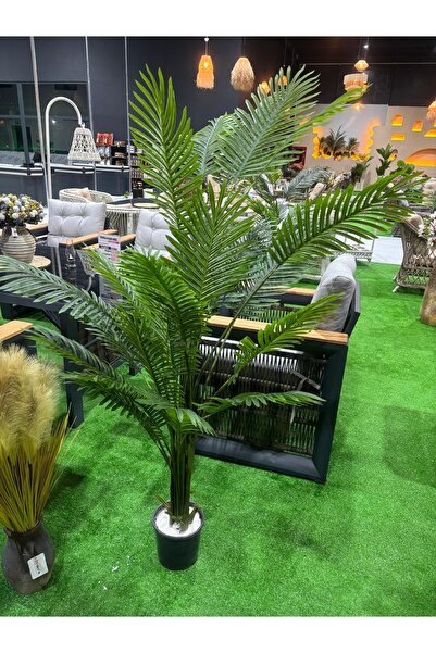 Ekodoğa Areka Yapay Ağaç Yapay Çiçek 180 cm Salon Ofis Bitkisi Yeşil Yapraklı...
