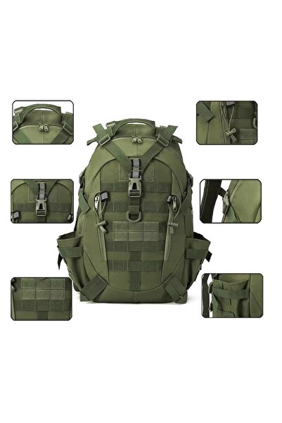 OEM Tactical MOLLE Backpack 30L Waterproof Military Style 50x35x20 cm Olive/Beige
