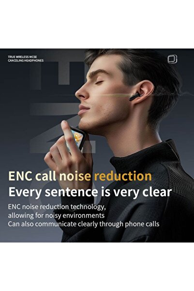 Hassting Gadgets Wireless Headphones with LCD Screen ANC LY30 - White